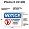 Signmission No Trespassing Or Loitering On This Property OSHA Notice Sign, Vinyl Decal, 24in W x 18in L, 2PK OS-2PACK-NS-D-1824-L-16209 - alternate 4